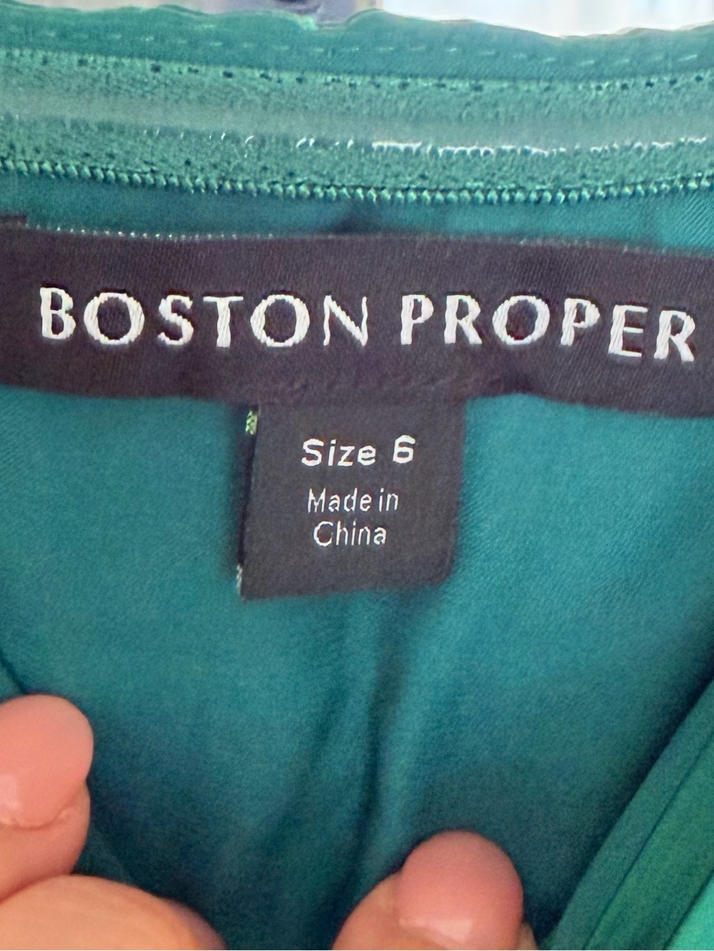 Boston Proper Size 6 Emerald Green Liquid Shine Pleated Maxi Dress Formal Gown - Picture 6 of 6